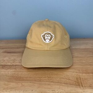 Howler Bros Embroidered Monkey‎ Logo Tan Beige Strap Back Adjustable Dad Hat Cap